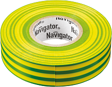 Изолента ПВХ 15мм (рул.20м) жел/зел. NIT-B15-20/YG | Код. 71108 | Navigator